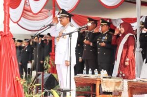 Peringati HUT ke-79 Kemerdekaan RI, Pemkab Tanjab Barat Gelar Upacara di Alun-Alun Kota Kuala Tungkal